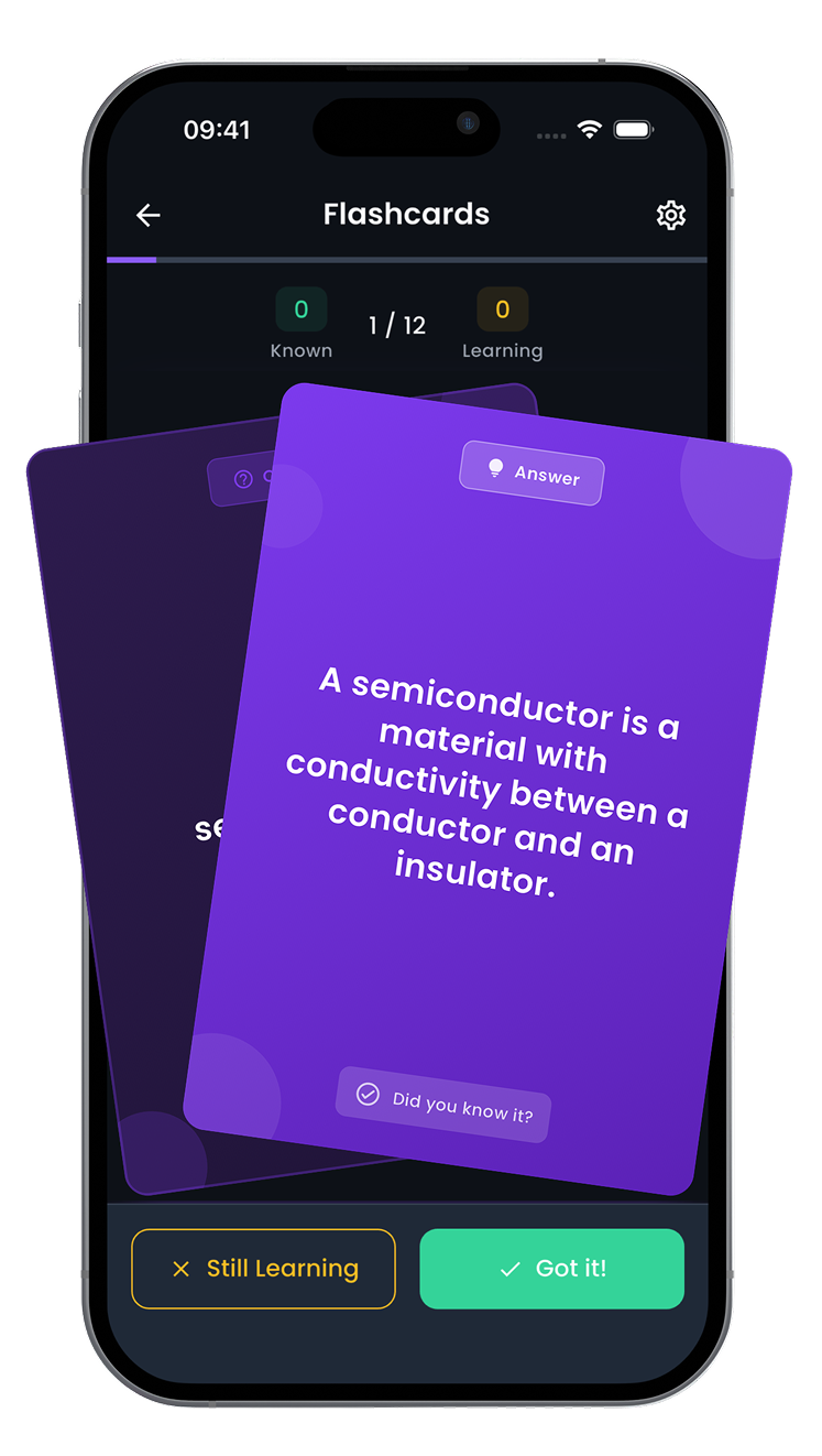 flashcards feature screenshot