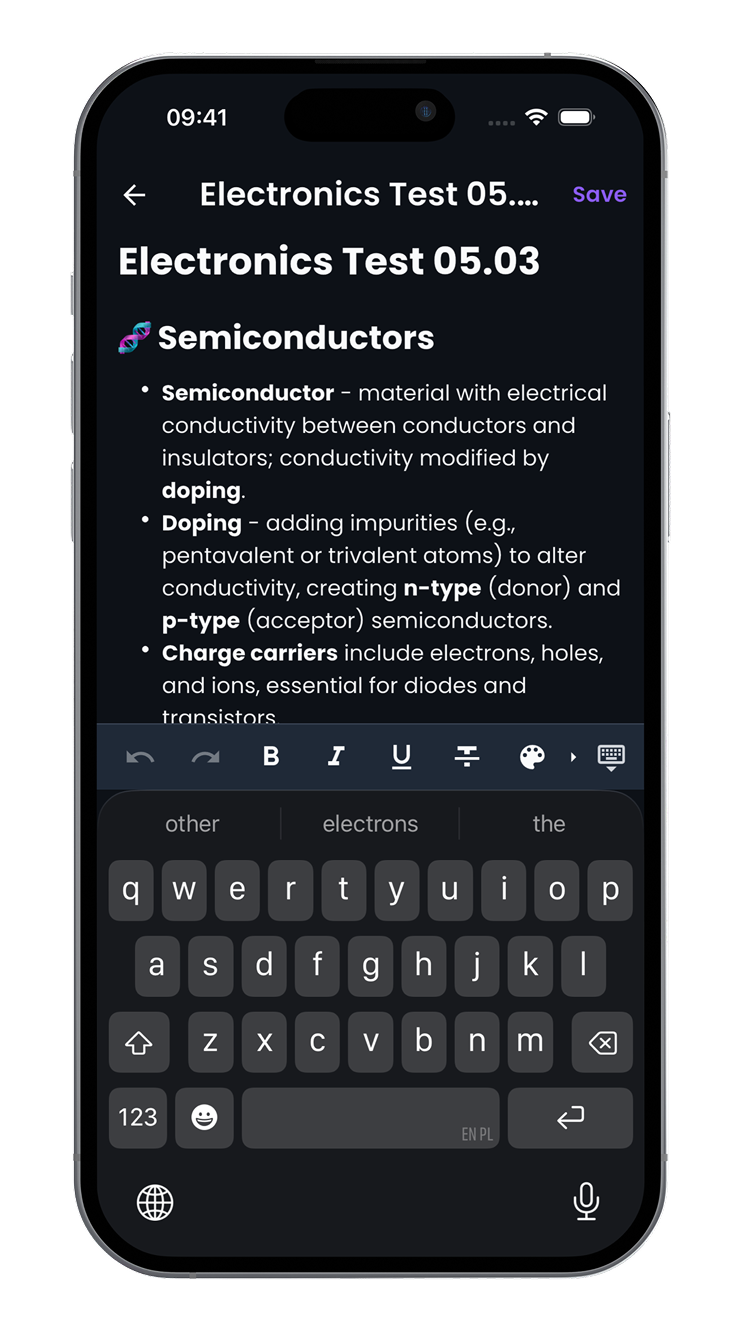 smart Notes feature screenshot